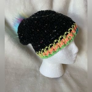 Beanie confetti slouchy